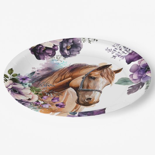 Horse Birthday Party Papieren Bord (Gekanteld)