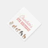 Horse Birthday Pony Party Napkins Servet (Hoek)