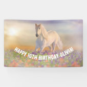 Horse Birthday Spandoek (Horizontaal)