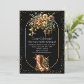 Horse Birthday Trail Ride Uitnodiging (Staand voorkant)