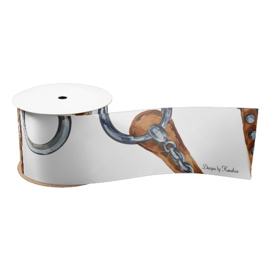 Horse Bit Thormlbon Satijnen Lint (Spoel)