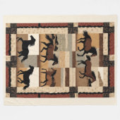 Horse Blanket Fleece Deken (Voorkant (Horizontaal))