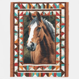 Horse Blanket Fleece Deken