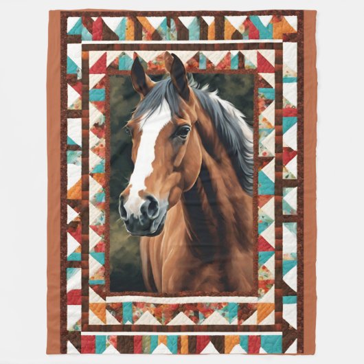 Horse Blanket Fleece Deken (Voorkant)