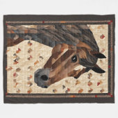 Horse Blanket Fleece Deken (Voorkant (Horizontaal))