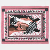 Horse Blanket Fleece Deken (Voorkant (Horizontaal))