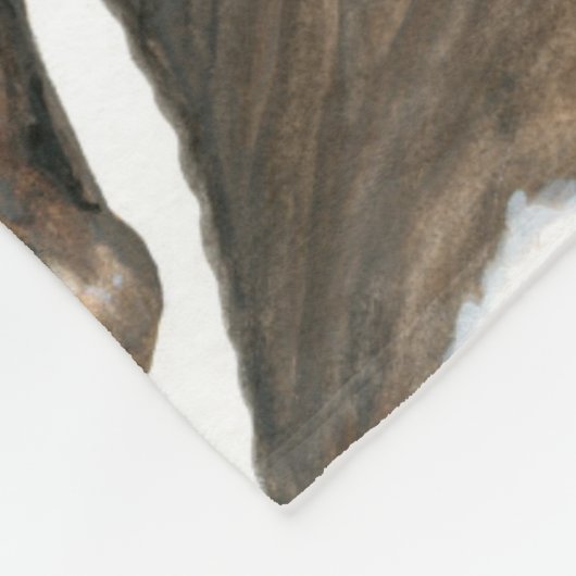 Horse Blanket Throw by Bihrle Fleece Deken (Hoek)