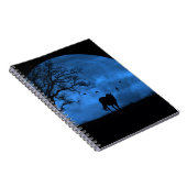 Horse Blue Moon Mystical Notitieboek (Rechterzijde)