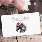 Horse Boarding Training Equestrian Service Floral Visitekaartje