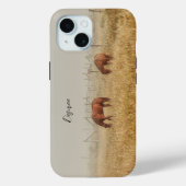 Horse Boerderij Country Rustic Art Case-Mate iPhone Case (Achterkant)
