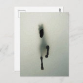 Horse Breaking Through Fog - Abstracte kunst Briefkaart (Voorkant / Achterkant)