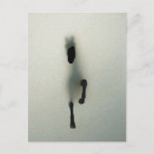 Horse Breaking Through Fog - Abstracte kunst Briefkaart (Voorkant)