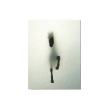 Horse Breaking Through Fog - Abstracte kunst