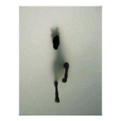 Horse Breaking Through Fog - Abstracte kunst Perfect Poster (Voorkant)