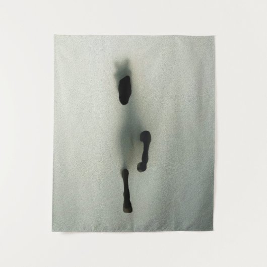 Horse Breaking Through Fog - Abstracte kunst Wandkleed (Voorkant)