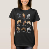 Horse Breeds Equestrian horseback riding gift T-shirt (Voorkant)
