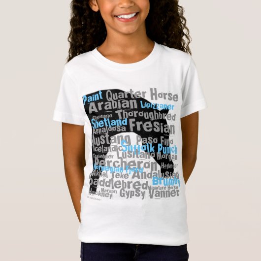 "Horse Bries", jeugd T T-shirt (Voorkant)