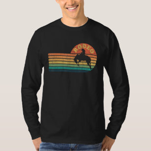 Horse Bronco Rodeo Riding Retro Sun Wester T-shirt