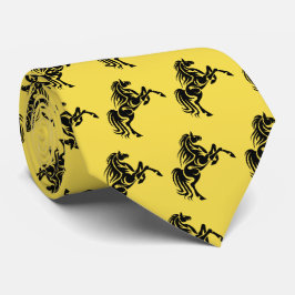 Horse Broncos Mustangs Mascotte op elke kleur Stro Stropdas