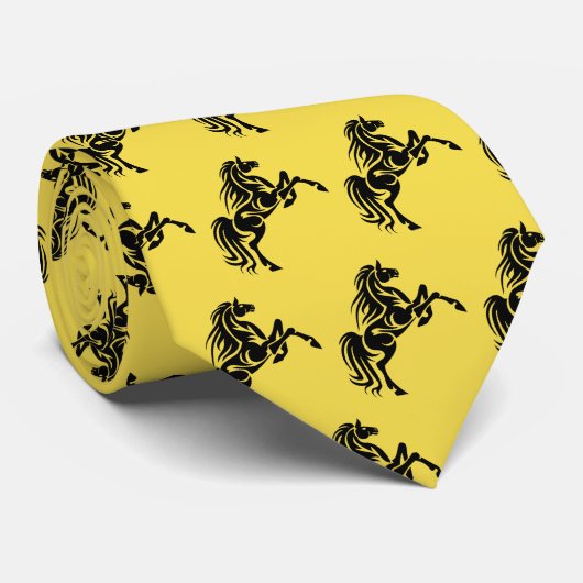 Horse Broncos Mustangs Mascotte op elke kleur Stro Stropdas (Opgerold)