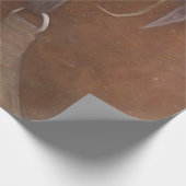 Horse Brown Western Rodeo Cowboy Cadeaupapier (Hoek)