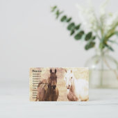 Horse Buddies Visitekaartje (Staand voorkant)