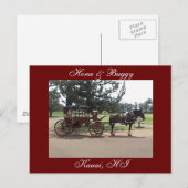 Horse & Buggy, Kauai, HI Briefkaart (Voorkant / Achterkant)