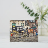 Horse Buggy Taxi, Sights of Amsterdam Briefkaart (Staand voorkant)