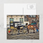 Horse Buggy Taxi, Sights of Amsterdam Briefkaart (Voorkant / Achterkant)