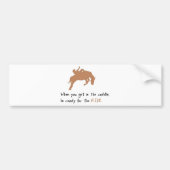 horse bumpersticker (Voorkant)