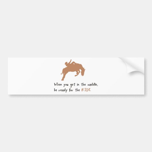 horse bumpersticker (Voorkant)
