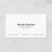 Horse Business Cards with QR Code Visitekaartje (Achterkant)