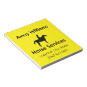 Horse Business Professional Black Yellow Notitieblok (Schuin)