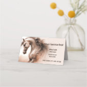 Horse Business QR Code Gevouwen Loyaliteit Kaarten Klantenkaartje (Voorkant)