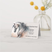 Horse Business QR Code Gevouwen Loyaliteit Kaarten Klantenkaartje (Voorkant)