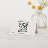 Horse Business QR Code Gevouwen Loyaliteit Kaarten Klantenkaartje (Achterkant)