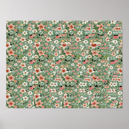 HORSE By A TREE STEREOGRAM 16" x 12", No Frame Poster