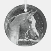 Horse by Hevener Glas Ornament (Voorkant)