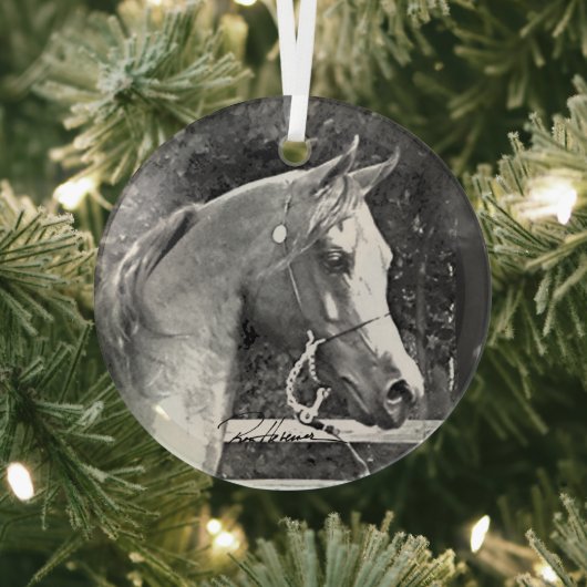 Horse by Hevener Glas Ornament (Insitu)