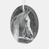 Horse by Hevener Glas Ornament (Voorkant links)