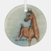 Horse by Hevener Glas Ornament (Voorkant)
