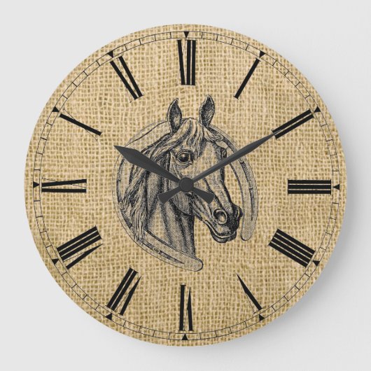  Horse Cameo Grote Klok (Voorkant)