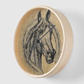 Horse Cameo op Burlap (Hoek)