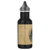 Horse Cameo op Burlap Waterfles (Links)