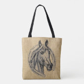 Horse Cameo Tote Bag (Achterkant)