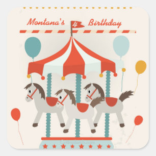 Horse Carousel Stickers