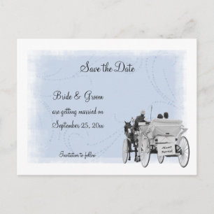 Horse & Carriage Save the Date Briefkaart