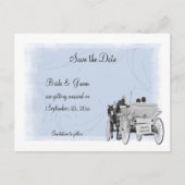 Horse & Carriage Save the Date Briefkaart (Voorkant)