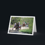 Horse Carts in Park Kaart<br><div class="desc">Horse Carts in Park Greeting Card You can easily customize this product for free if you would like to add wording or change the color of the background.</div>
