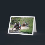 Horse Carts in Park Kaart<br><div class="desc">Horse Carts in Park Greeting Card You can easily customize this product for free if you would like to add wording or change the color of the background.</div>